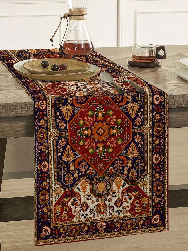 زينة رمضان مفرش طاولة تراثي شرقي مقاس 183×33 سم – زينه رمضان للمنازل و الحفلات - Image 5